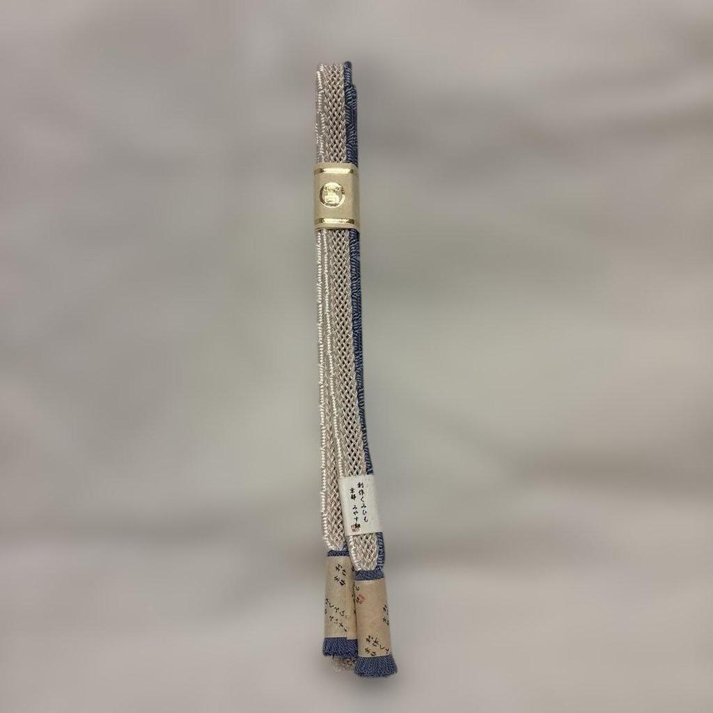 Used [New] Made in Japan, Kyoto Miyasuhimo, creative kumihimo, pure silk, obijime, flat braid, hand braided cord, unused