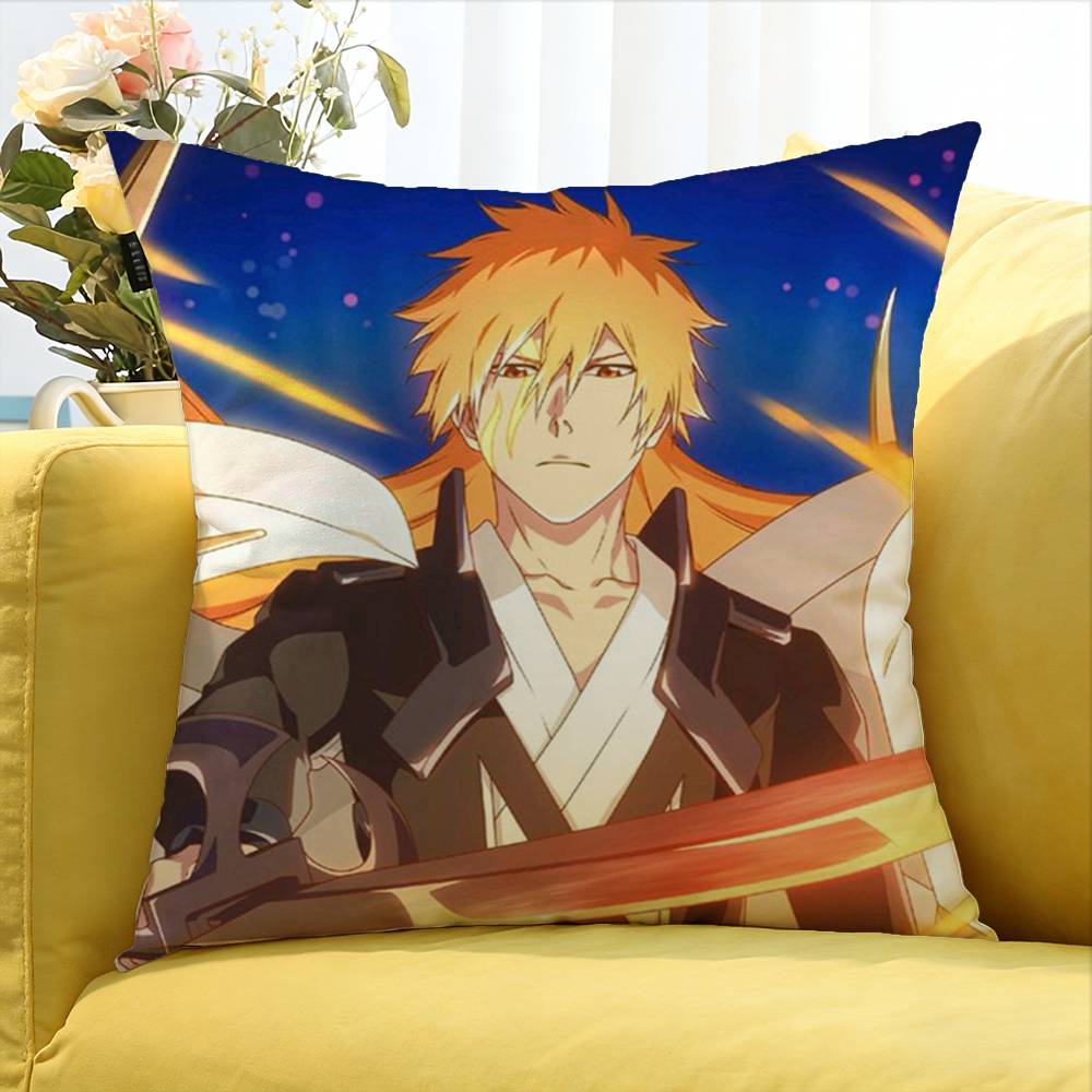 Anime I-Ichigo K-Kurosaki World Various Sizes Square Pillow Case For Car Home Bedchamber Decor