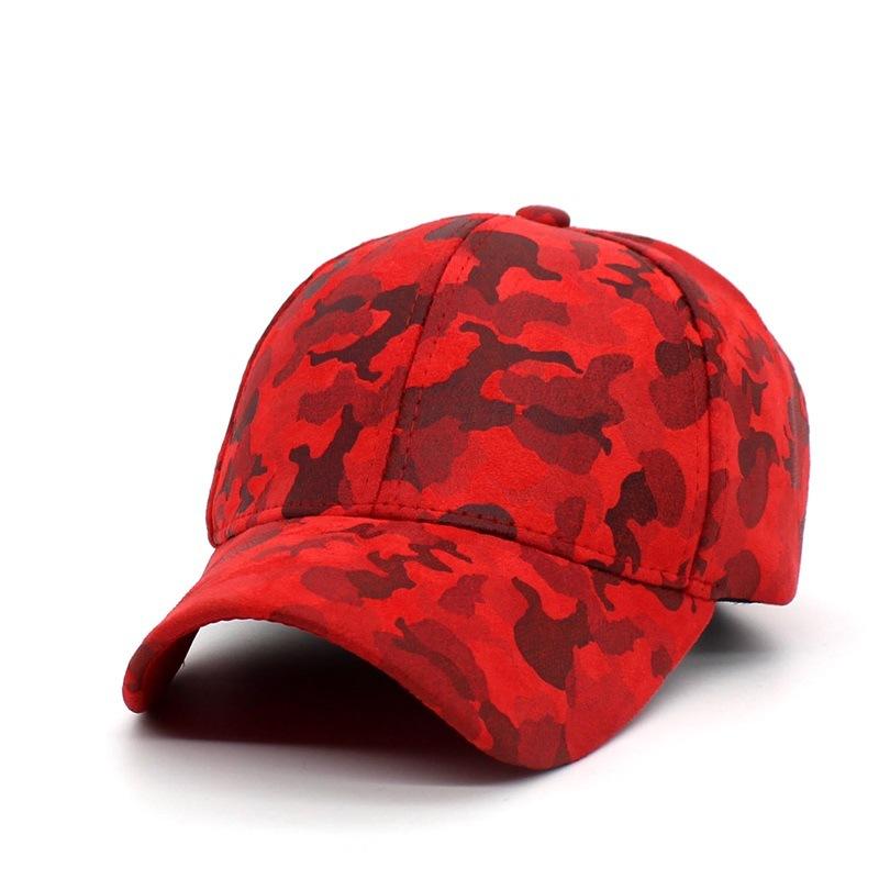 Freedom Outdoors Women's Red Camouflage Print Baseball Caps For Men Cotton Pu Snapback Hat Men's And Hats Trucker Outdoor Sports Sunhats Gorra 56-60Cm
