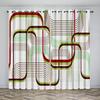 High-end Light Luxury Digital Printed Curtain Master Room Home Decoration 90g Polyester Fiber Curtain Fabric Two Panels