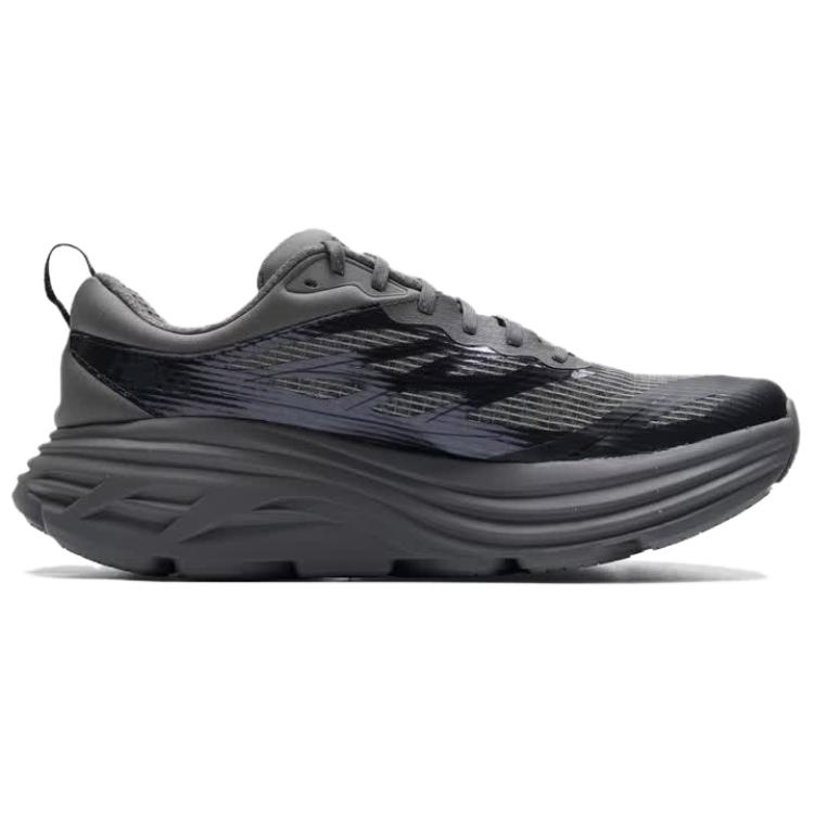 HOKA One One Bondi 8 Fabric Support Running Shoes Unisex Gray 1178715-GVLM