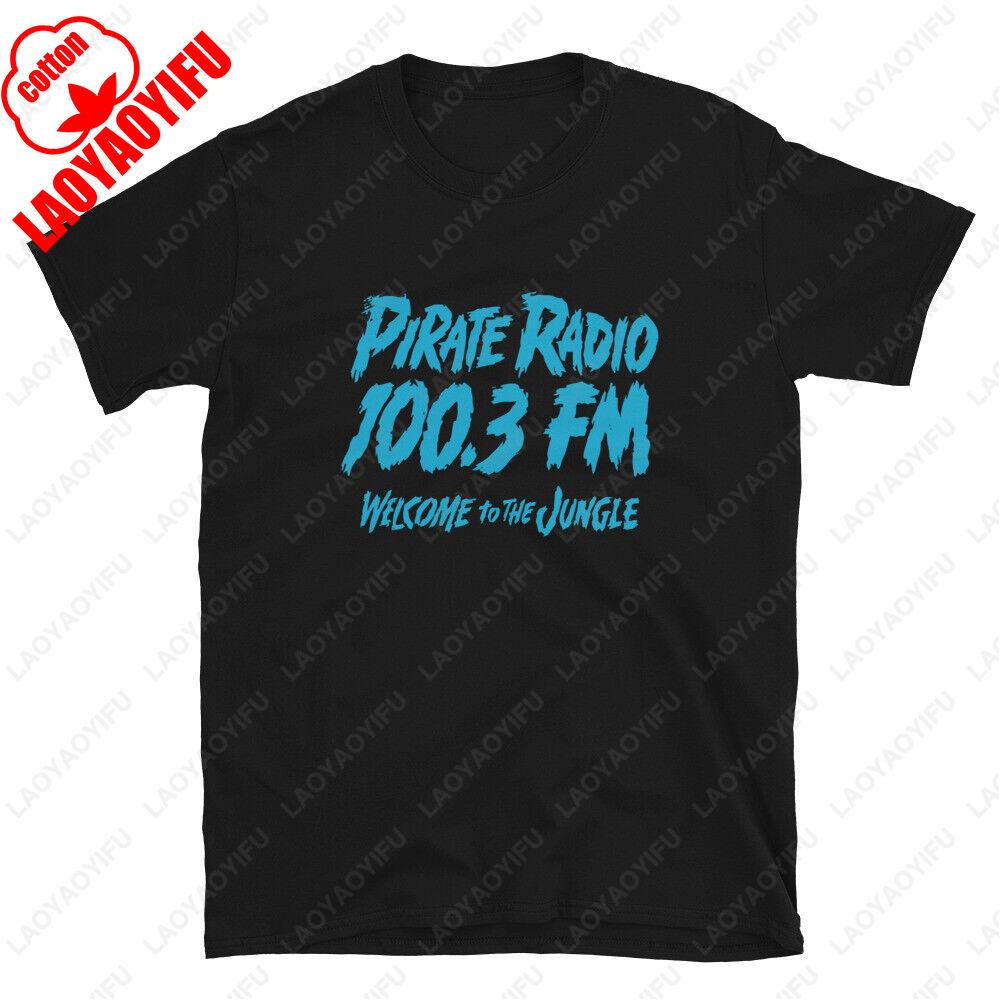 

KQLZ 1003 Pirate Radio Vintage TShirt Los Angeles Radio Rebellion Design Unisex Adult Classic Style Printed Tshirt Tops 4XL