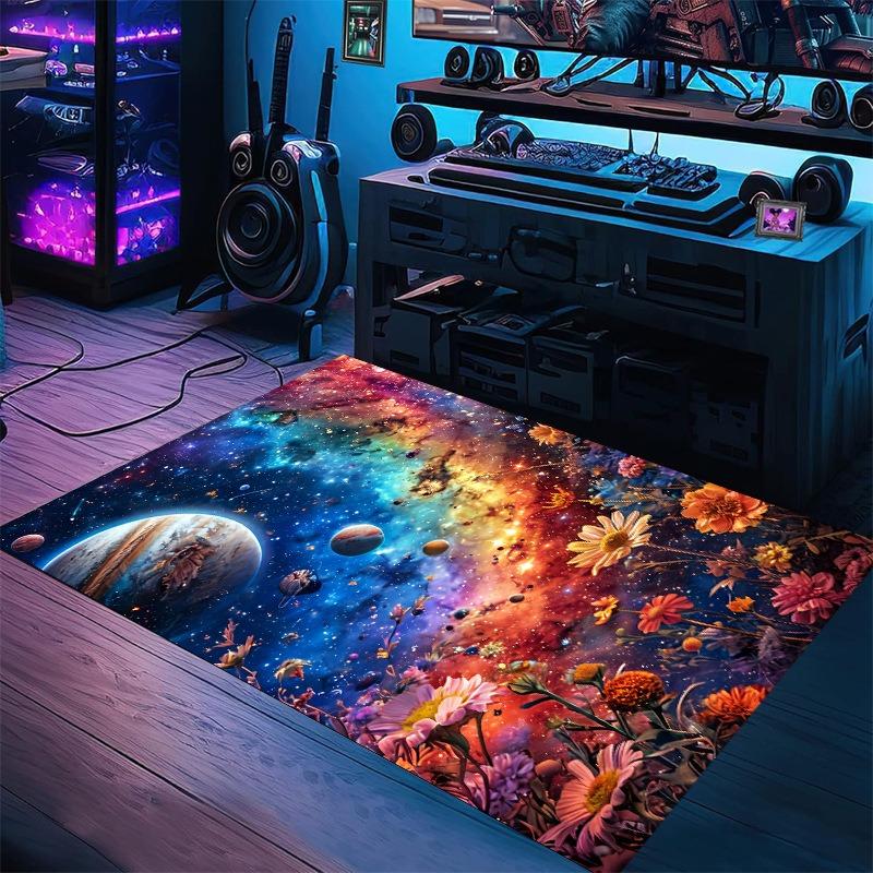 

Starry Sky Carpet Esports Room Wear-resistant and Non-Slip Floor Mat for Kids Playroom Living Room Bedroom Gaming Rug Home Decor 40X60CM