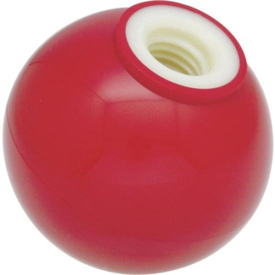 TRUSCO Resin Grip X X 20 Ball, Coreless, Red, 25 M8mm, P-TPB25-8R (Case Sold)