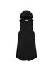 Kirsh Layered Hooded Woven Dress [Black]