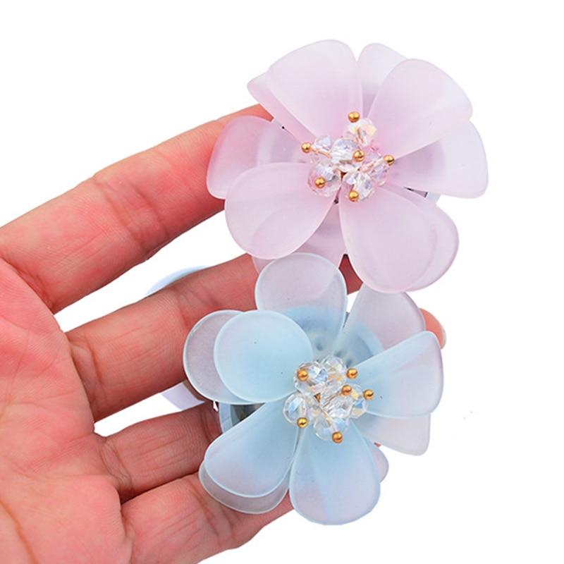 Pink Blue Flower Pretty Metal Anal Butt Plug For Women Or Men Non Vibrating Butt Plugs