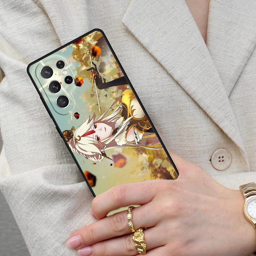 Ningguang Genshin Impact Cell Phone Case for Samsung Galaxy S26 Ultra S25 S24 S23 S22 S21 S20 Note10 Cover