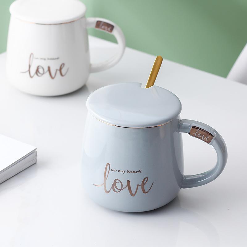 Creative Simple Fashion Ceramic Mug Office Gift Home Cup Coffee Cup Water Cup Couple Breakfast Cup