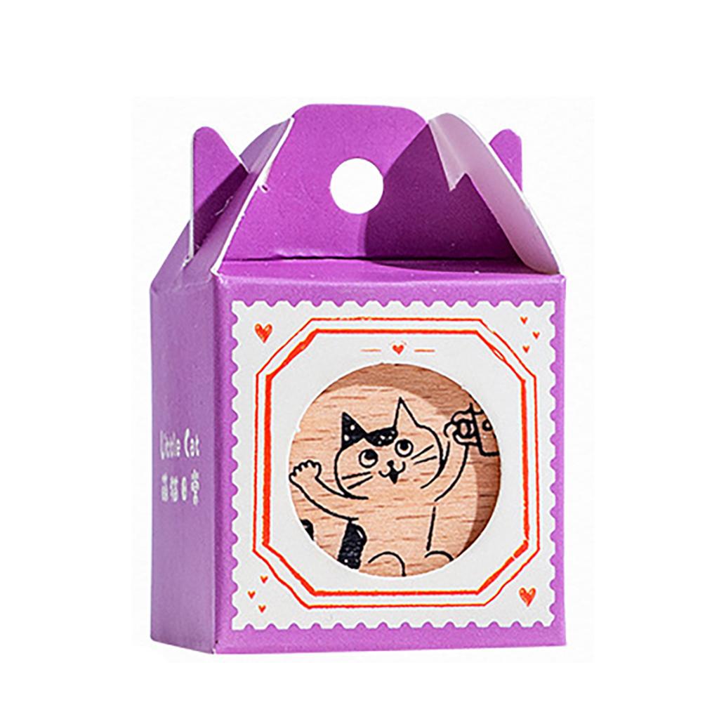 Lovely Animal Stamp Cats Series Stamp Wood Rubber Stamp Decorative Stamp Scrapbooking Supplies for Card Making