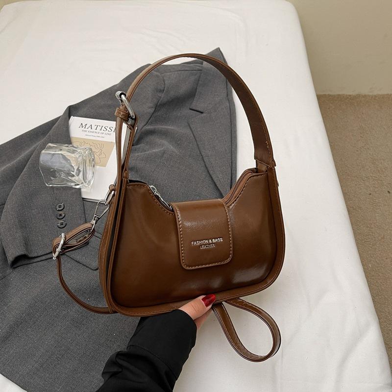 2025 New Fashion Single Shoulder Women's Bag, High-end Sense Versatile Casual Underarm Bag, Foreign Style Simple Temperament Women's Bag Wholesale