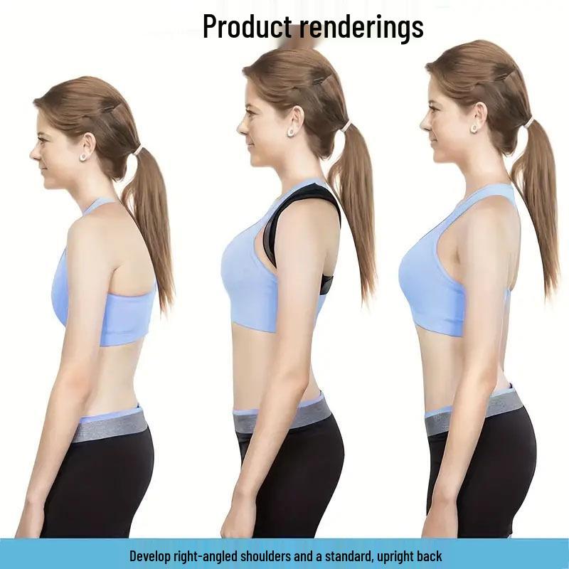 Niewidoczny Korektor Postawy Pleców: Oddychający, Regulowany, Pasek na ramię zapobiegający garbieniu się do wsparcia obojczyka i postawy