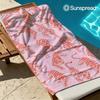Pink Tigers Pattern Quick Drying Bath Towel Microfiber Beach Towel Light Weight Swimming Camping Yoga Beach Out