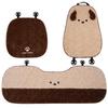 Winter Warm Plush Car Seat Cushion Universal Seat Supports Car Headrest Neck Pillow Plush Dog Cartoon Comfortable Waist Pillow