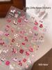 2026 Year of the Horse 3D Embossed Nail Art Stickers – Festive, Colorful, Waterproof Decor