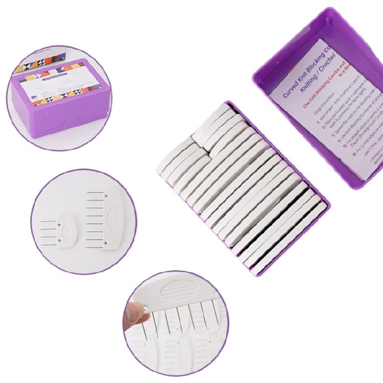 Knitting Blocking Tool with Pin Set 4-Pin 8-Pin for Blocking Knitting Sewing Crochet Needlework Project