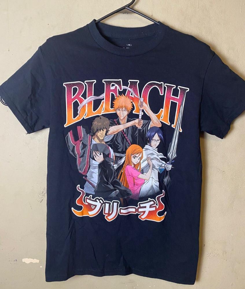 Футболка Bleach Команда Ичиго и Логотип Размер S-Новая без бирки Унисекс XXXXL