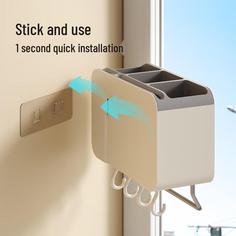 DANLE No-Drill Wall-Mounted Kitchen Utensil Holder