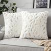 1Pc Plush Thick Leaf Pattern Soft Cushion Covers Sofa Couch Pillow Pillowcase 43x43CM