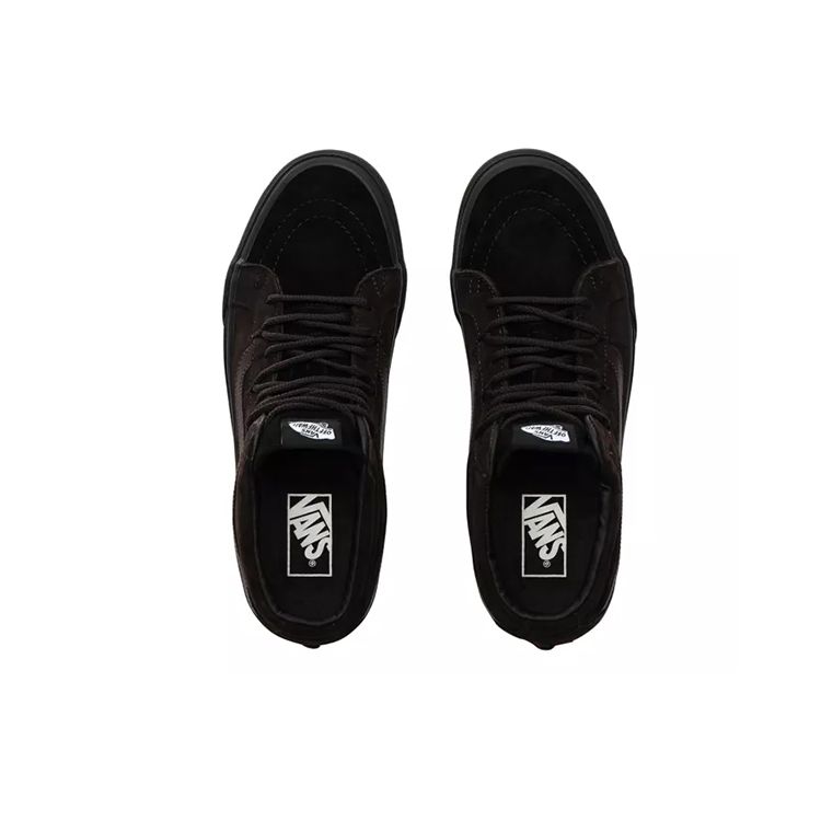 Vans Sk8 Reissue Ghillie Mte Leather Vintage Mid-Top Skate Shoes Unisex Sneakers Black VN0A3TKQXKX