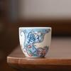 Shangqi Handmade Filigree Silver Peony Ceramic Teacup