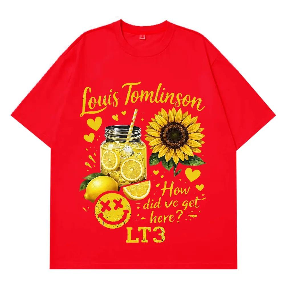 Unisex Women Fashion Tshirt Singer Louis Tomlinson How Did I Get Here Tour 2026 Print TShirt Cotton Vintage Loose Tshirs Fan Gift