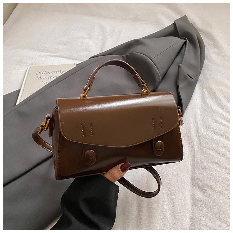 Winter Simple Bag Women's Niche Matte Small Square Bag High Value Fashionable Women's Bag Single Shoulder Hand Bag