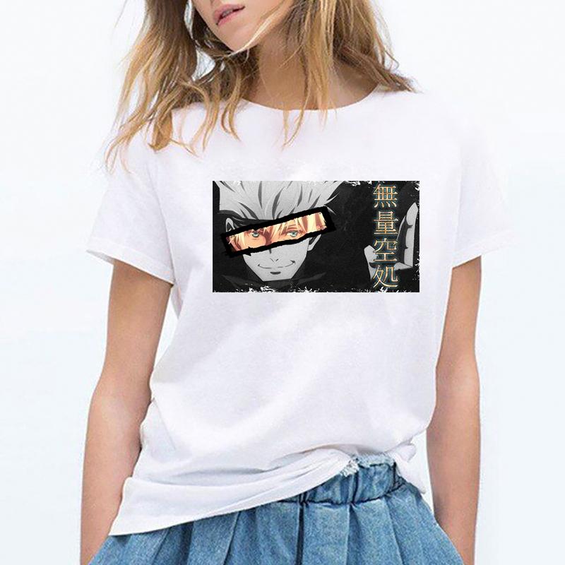 Japanese Anime Jujutsu Kaisen Graphic Tshirt 2025 Manga Harajuku Hip Hop Tshirts Female Casual Summer Short Sleeve Tees