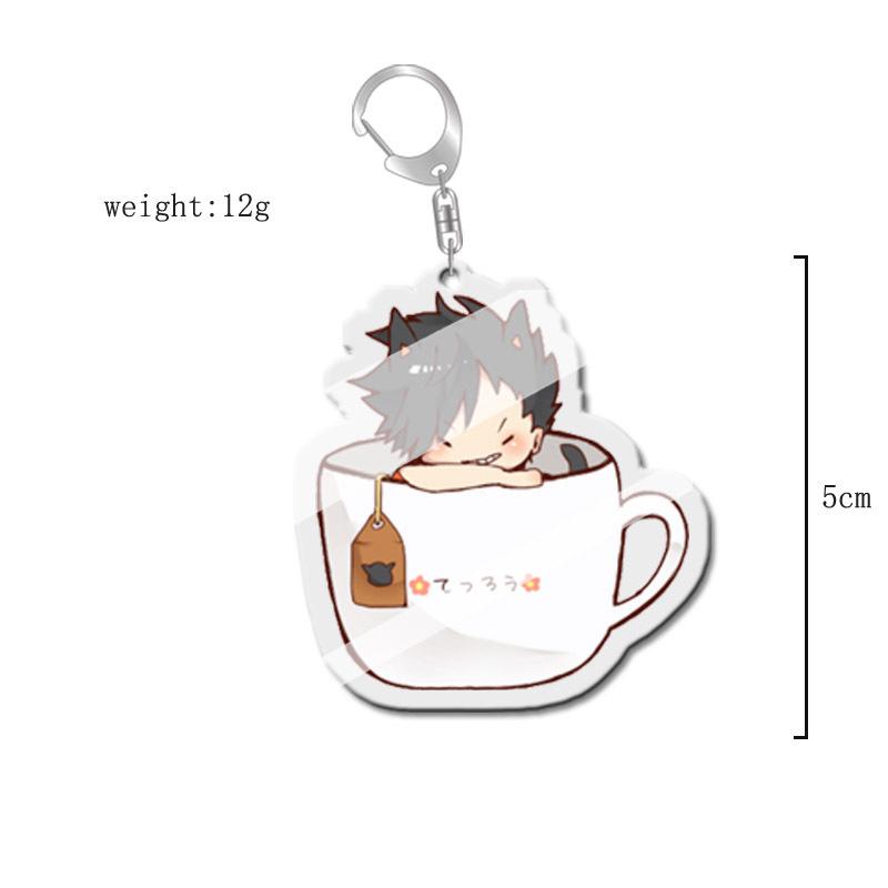 Haikyuu!! Anime Acrylic Keychain Charm - Creative Campus Ornament Gift
