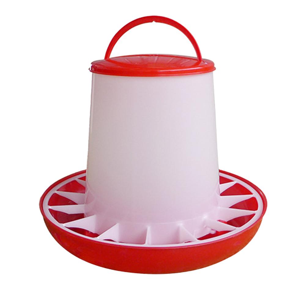 1KG Automatic Chicken Feeder Bucket Rooster Hen Feeding Farm Animal Device, Supplies Poultry Qu G2E3