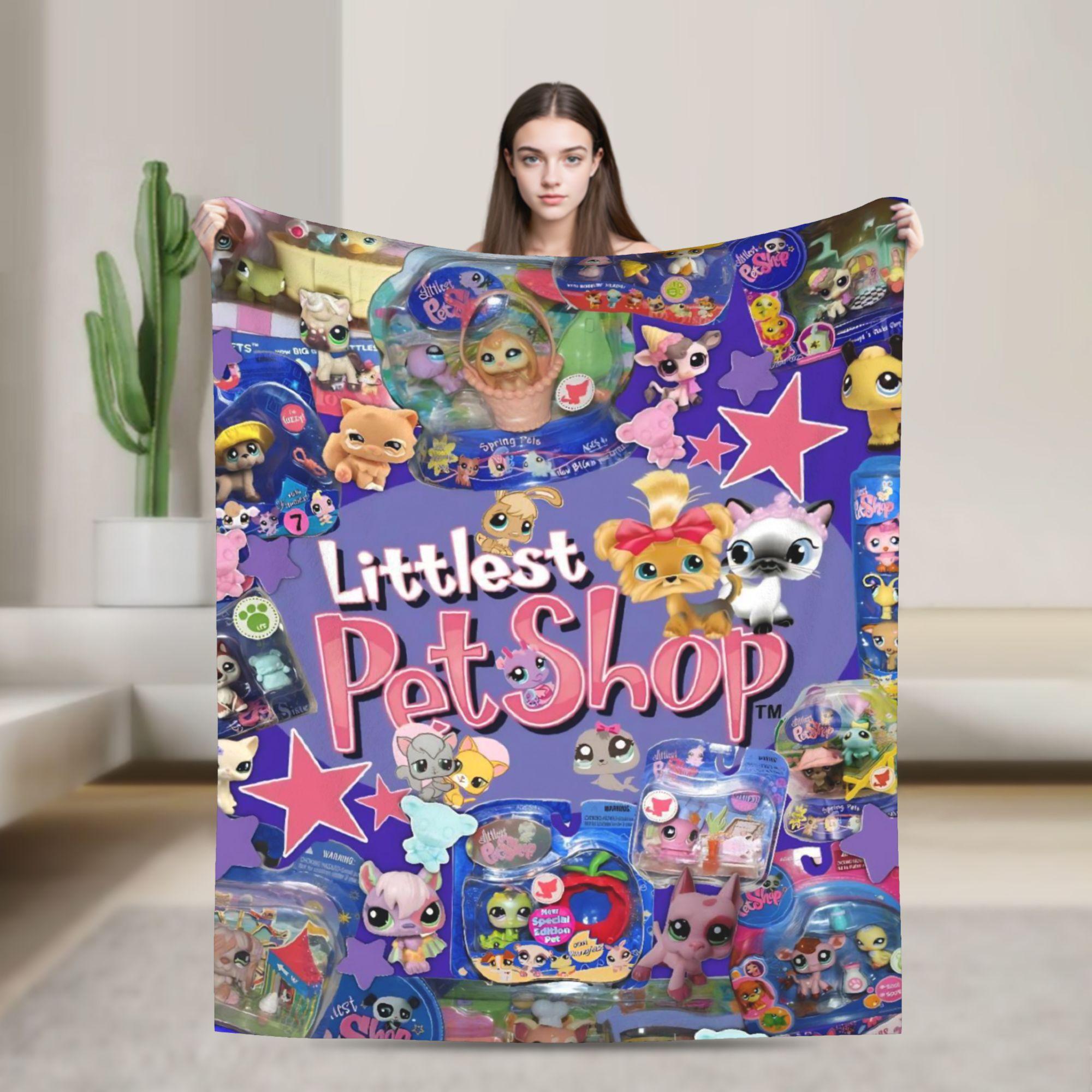 

Littlest Pet Shop Blanket Travel Office Flannel Throw Blanket For Home Decor Warm Soft Design Quality Bedspread Birthday Gift 30x40in