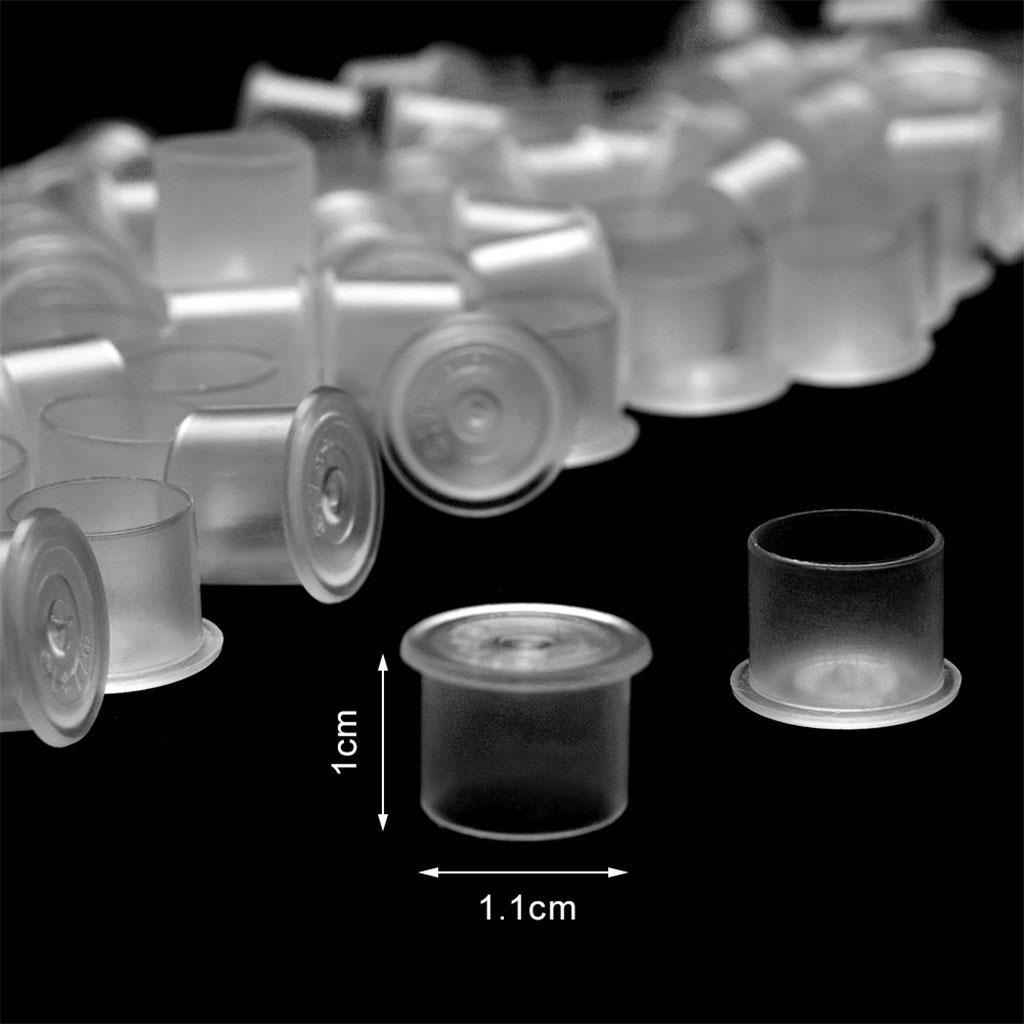 Farbige Kappen Kappenbecher Make-up Zubehör 10 mm Größe S, 10/1000 Packung - 500 Stück