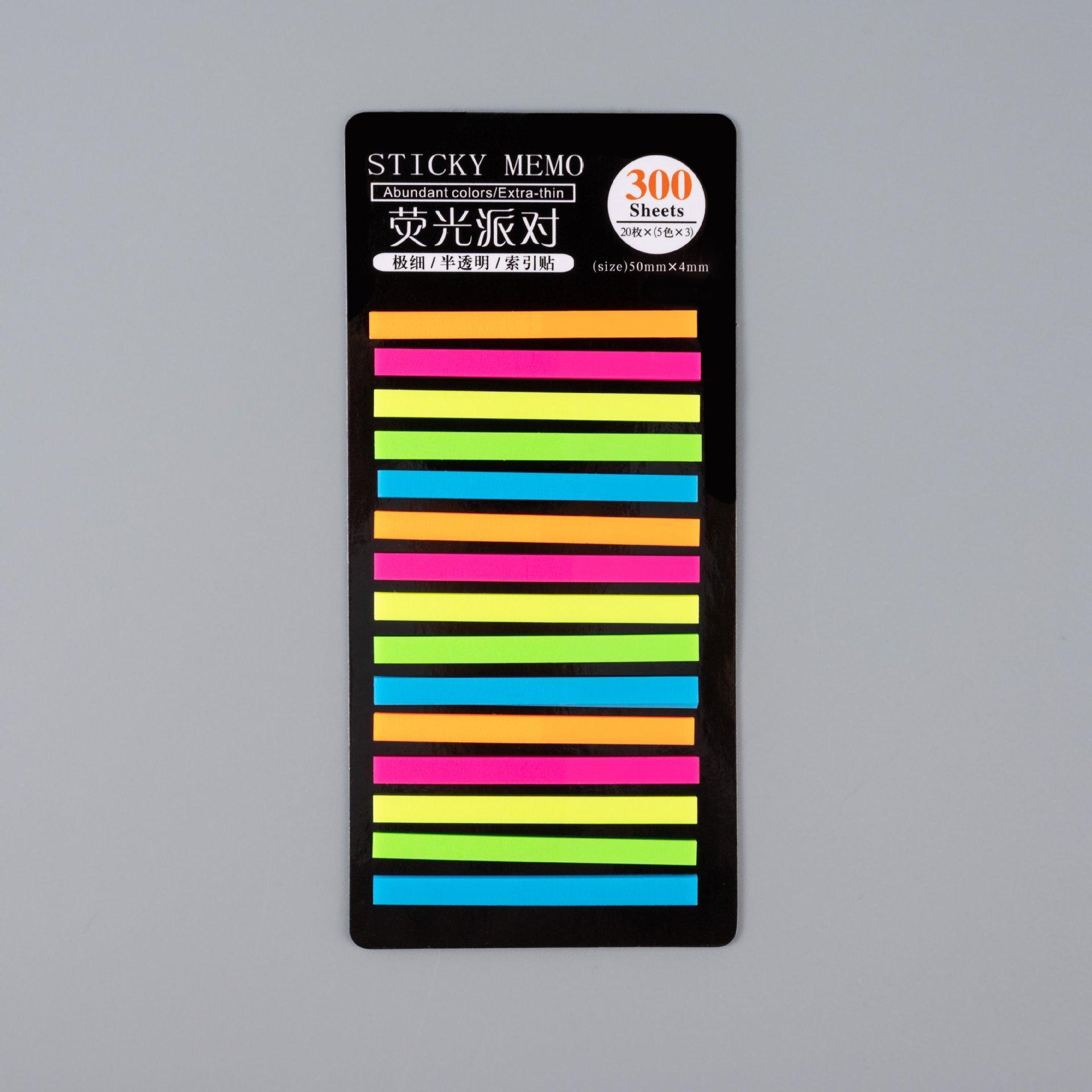 

300 листов наклейки с индексом цвета, прозрачный маркер для домашних животных, липкий блокнот, съемный самоклеящийся ярлык для заметок