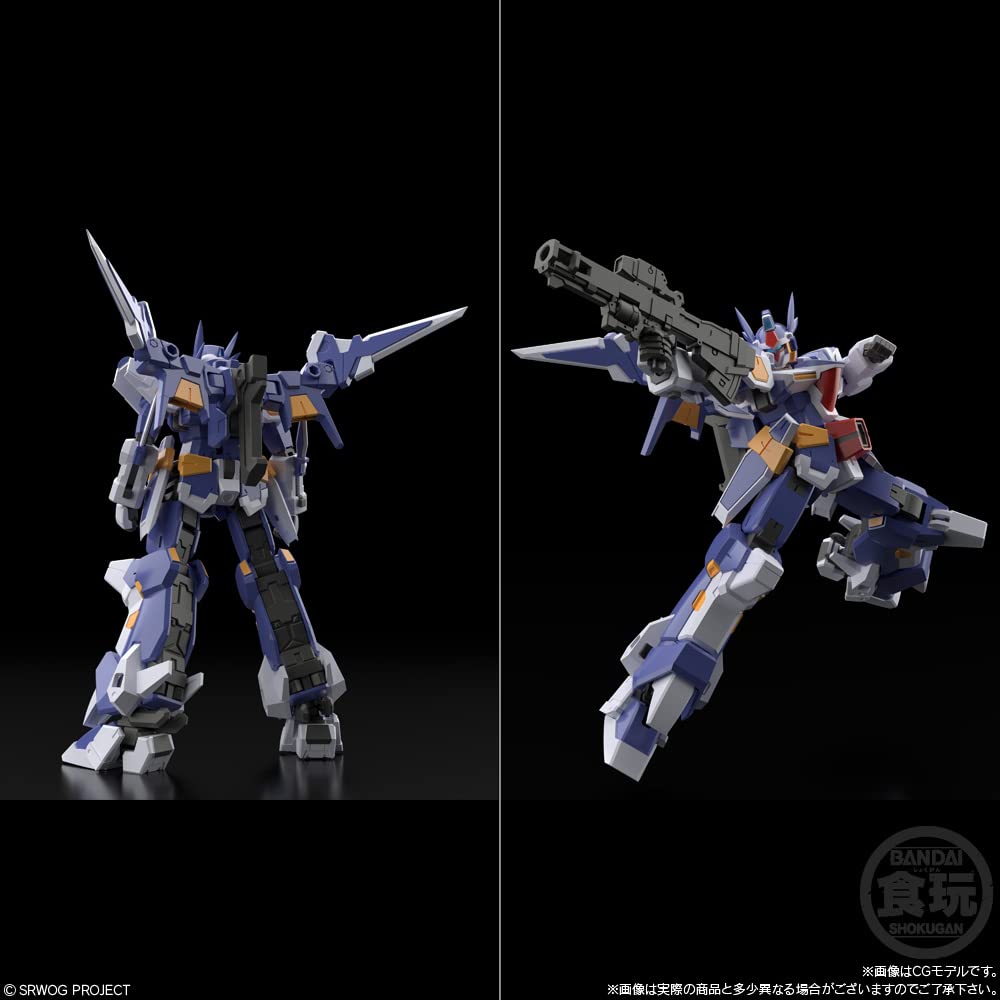 SMP МОДЕЛИРОВАНИЕ Super Robot Wars OG Candy Gum Robot Wars Original [ПРОЕКТ SHOKUGAN] R-1&R-GUN (2 куска) Игрушка/Жевание (Супер поколение)