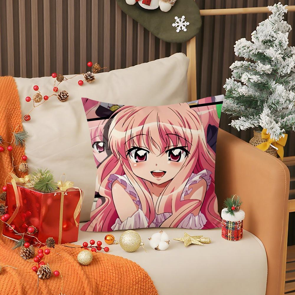 Anime ZZero no Tsukaima Cartoon Pillow Case Printing Pillowcase Living Room Sofa Cushion Cover Bedroom Room Decor