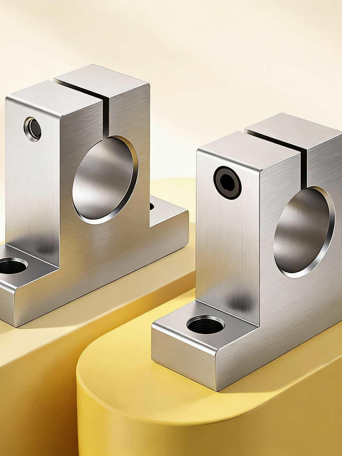 Aluminum Alloy Vertical Optical Shaft Support Bracket Mount SK8-SK40 Inner Diameter 8mm