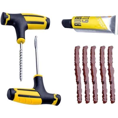 Pwtchenty Car Tire Repair Kit, 1 Set Of Car Tire Repair Professional Tools Auto Motorcycle Tubeless Empty Tires Re