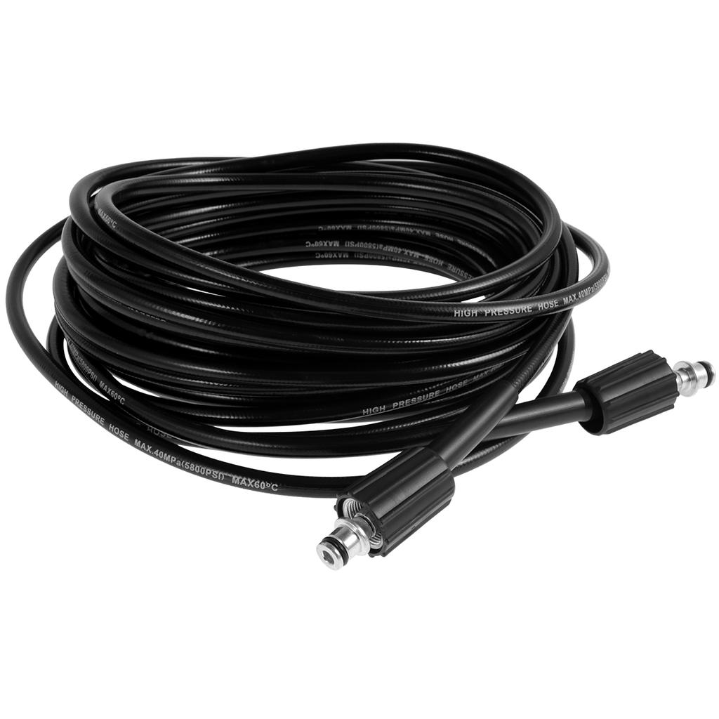 15m High Pressure Washer Hose Pipe Car Wash Hose Cleaning Extension Hose Cord Pipe Replacement 1200psi Bsp Thread M22 Anti-Kink