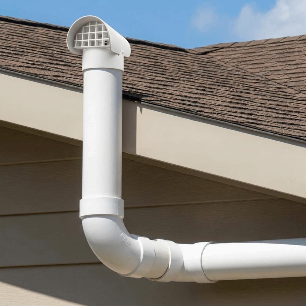 Fine Filter Screen Radon Exhaust Vent Cover Weatherproof Vent Hood Pipe Flue Outlet