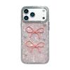 Laser Polka Dot Bow iPhone 14/13 Case - Anti-Fall Cover for Apple Pro Max