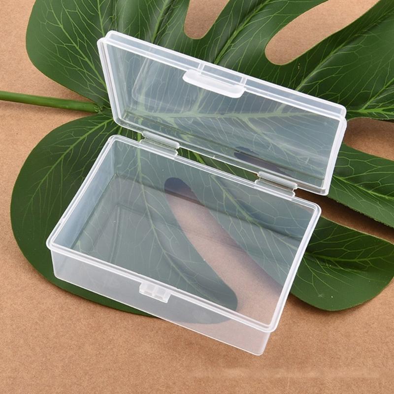 4Pcs Clear Plastic Card Holder Boxes Playing Game Card Storage Box Containers for Banks, Business, Game Easy to Use