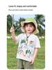 European Boys' Cool-Touch Cotton Short-Sleeve T-Shirt, Summer 2026 Collection for Toddler and Kids