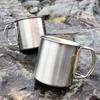 Yi Zi Xiaojie 304 Stainless Steel Camping Cup with Foldable Handle