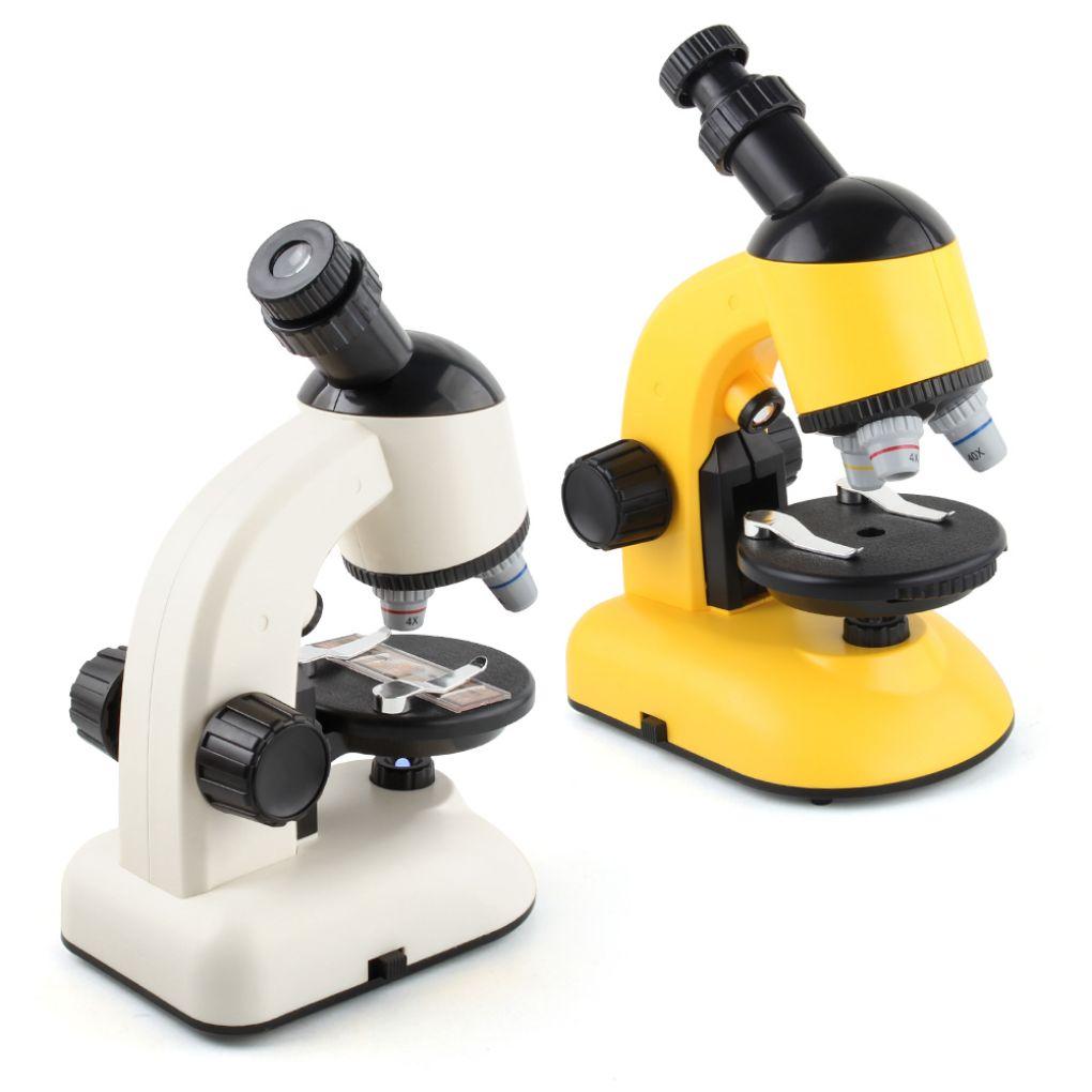 Children Students Rotatable Microscope Home Laboratory Adjustable 100X 400X 1200X Magnification Times LED Microscopes Magnifier