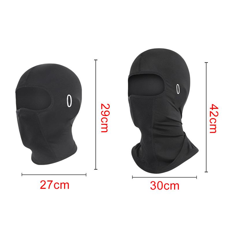 Passamontagna invernale caldo per ciclismo, berretto da motociclista, da sci, protezione per il collo, per ciclismo, con foro per occhiali, copricapo in velluto