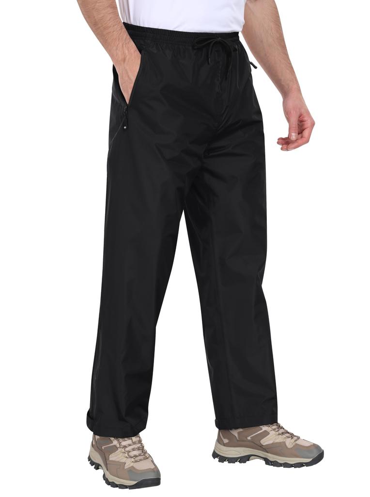 MoFiz Rain Perfect for Outdoor and Commuting Men's Pants, Waterproof, Water-Repellent, Breathable, Windproof, Durable, Activities, Fishing, Cycling,