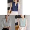 Satin Shirt For Women Long Sleeve With French Design And Classic Style For Office Wear