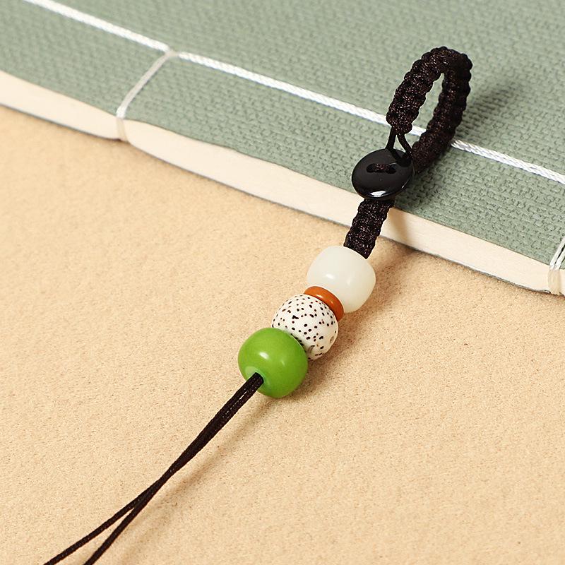 Handcrafted Jade Car Keychain & Phone Lanyard DIY Accessory