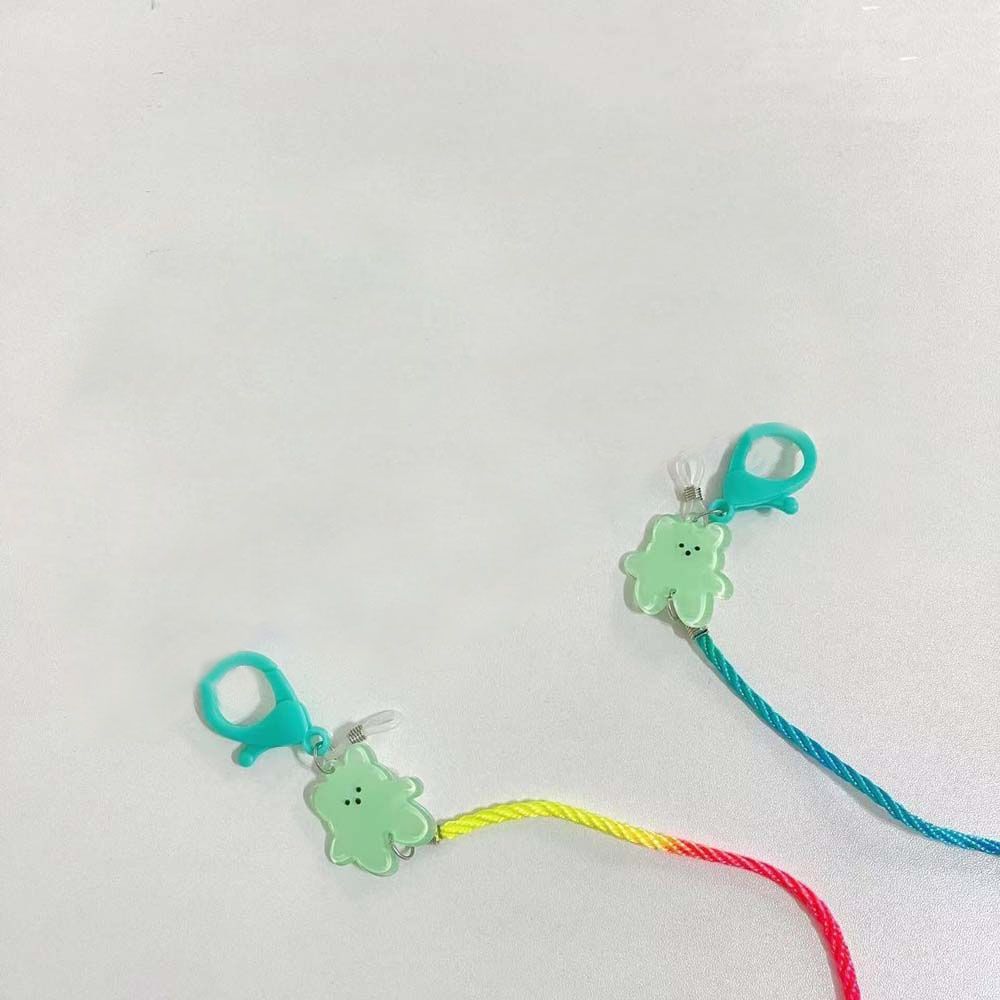 

Gradient Color Hold Straps Children Mask Chain Mask Rope Sunglasses Lanyard Child Mask Lanyard зелёный