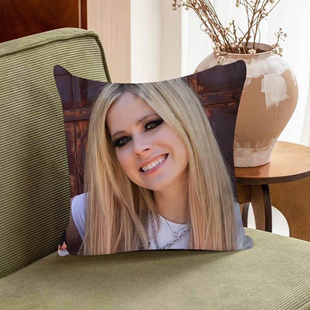 A-Avril Lavigne Kissenbezug 30x50 Polyester Sofakissen Dekorative Wurfkissen Heimdekoration Kissenhülle