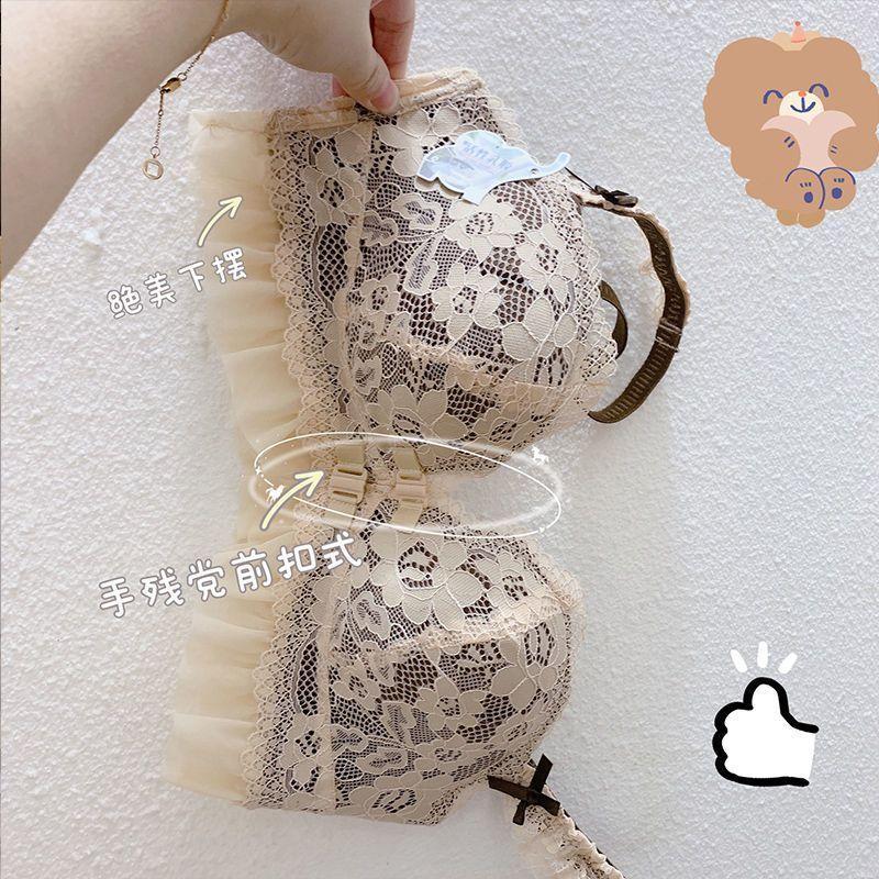Women Sexy Bras Front Buckle White Bras Lace Underwear Backless Sexy Lady Bras